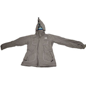 The North Face Jacket Womens Size M Brown Full Zip Snow Skiing Winter Cold Coat